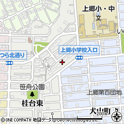 フローラ桂台２号棟周辺の地図