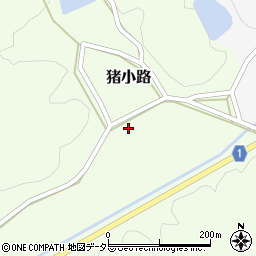 鳥取県西伯郡南部町猪小路周辺の地図