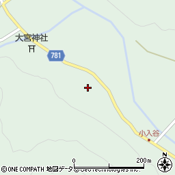 滋賀県高島市朽木中牧425周辺の地図