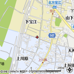 愛知県一宮市北方町北方下宝江13周辺の地図