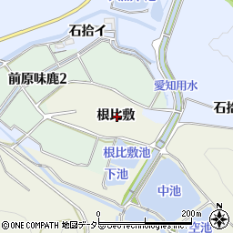 愛知県犬山市羽黒根比敷周辺の地図