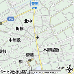 愛知県丹羽郡扶桑町斎藤本郷屋敷106周辺の地図