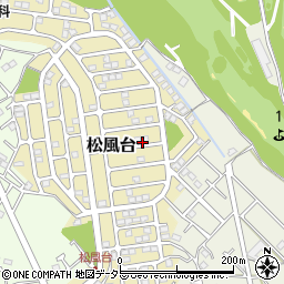 神奈川県茅ヶ崎市松風台周辺の地図