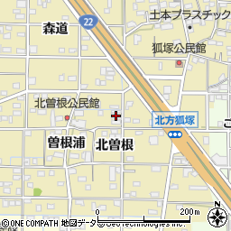 愛知県一宮市北方町北方北曽根53周辺の地図