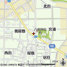 愛知県一宮市更屋敷屋敷1085周辺の地図