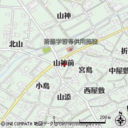 愛知県丹羽郡扶桑町斎藤山神前周辺の地図