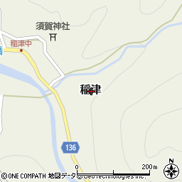 兵庫県養父市稲津周辺の地図