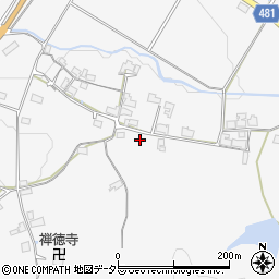 京都府綾部市上杉町的場周辺の地図