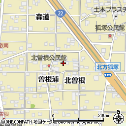 愛知県一宮市北方町北方北曽根43周辺の地図