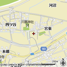 愛知県江南市宮田町宮東14周辺の地図