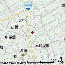 愛知県丹羽郡扶桑町斎藤本郷屋敷103周辺の地図