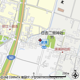 滋賀県高島市新旭町深溝1461-2周辺の地図