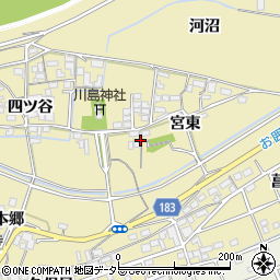 愛知県江南市宮田町宮東10周辺の地図