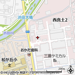 三菱樹脂株式会社　平塚工場生販支援部周辺の地図