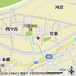 愛知県江南市宮田町宮東7周辺の地図