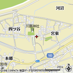 愛知県江南市宮田町宮東4周辺の地図