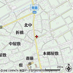 愛知県丹羽郡扶桑町斎藤本郷屋敷100周辺の地図