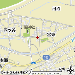 愛知県江南市宮田町宮東8周辺の地図