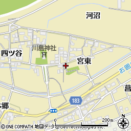 愛知県江南市宮田町宮東109周辺の地図
