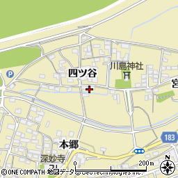 愛知県江南市宮田町四ツ谷周辺の地図