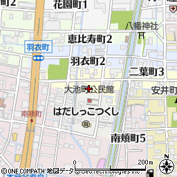 岐阜県大垣市二葉町2丁目10周辺の地図