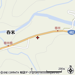 鳥取県八頭郡若桜町舂米120周辺の地図