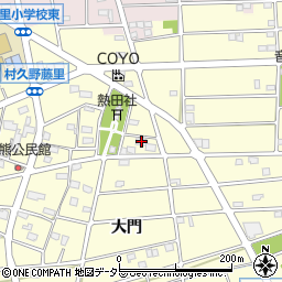 愛知県江南市村久野町宮出122周辺の地図