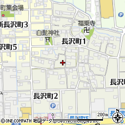 岐阜県大垣市長沢町1丁目887周辺の地図