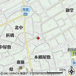 愛知県丹羽郡扶桑町斎藤本郷屋敷119周辺の地図