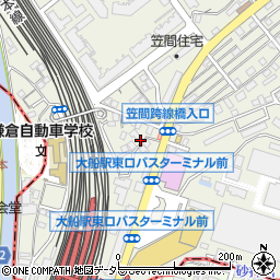 笠間1丁目 角田邸akippa駐車場周辺の地図
