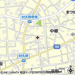 愛知県江南市村久野町中郷56周辺の地図
