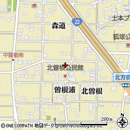 愛知県一宮市北方町北方北曽根30-1周辺の地図