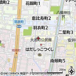 岐阜県大垣市二葉町2丁目11周辺の地図