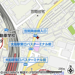 ローソン栄笠間二丁目店周辺の地図