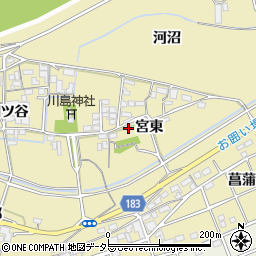 愛知県江南市宮田町宮東112周辺の地図