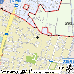 神奈川県藤沢市大鋸1189-2周辺の地図