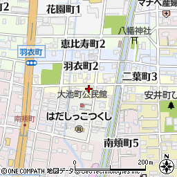 岐阜県大垣市二葉町2丁目8周辺の地図