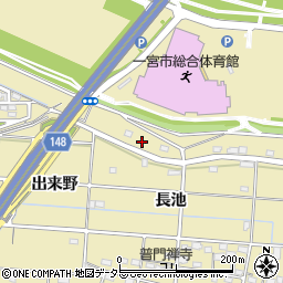 愛知県一宮市光明寺出来野1周辺の地図