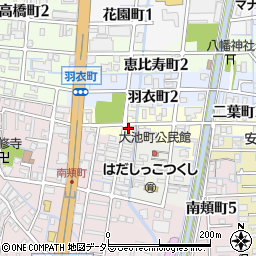 岐阜県大垣市二葉町2丁目12周辺の地図