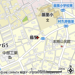 愛知県江南市村久野町藤里84周辺の地図