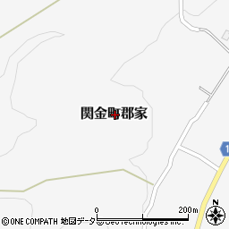 鳥取県倉吉市関金町郡家周辺の地図