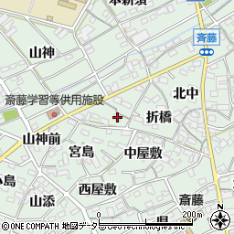 愛知県丹羽郡扶桑町斎藤北脇11周辺の地図
