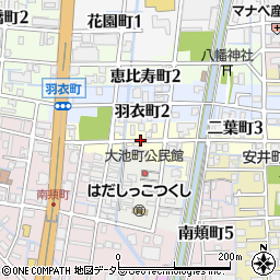 岐阜県大垣市二葉町2丁目周辺の地図