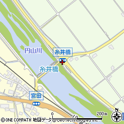 糸井橋周辺の地図