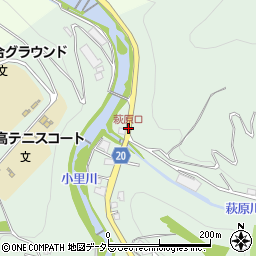 萩原口周辺の地図