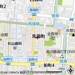 岐阜県大垣市馬場町周辺の地図