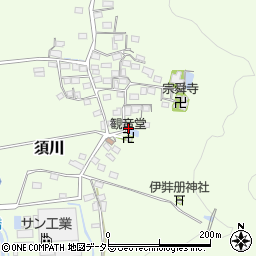 須川観音堂周辺の地図