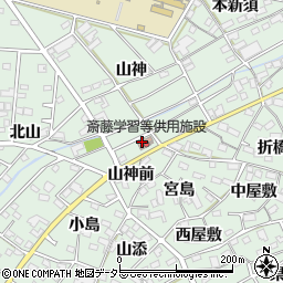 扶桑町役場　斎藤学習等供用施設周辺の地図