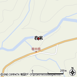 鳥取県若桜町（八頭郡）舂米周辺の地図