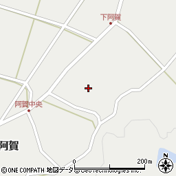 鳥取県南部町（西伯郡）阿賀周辺の地図